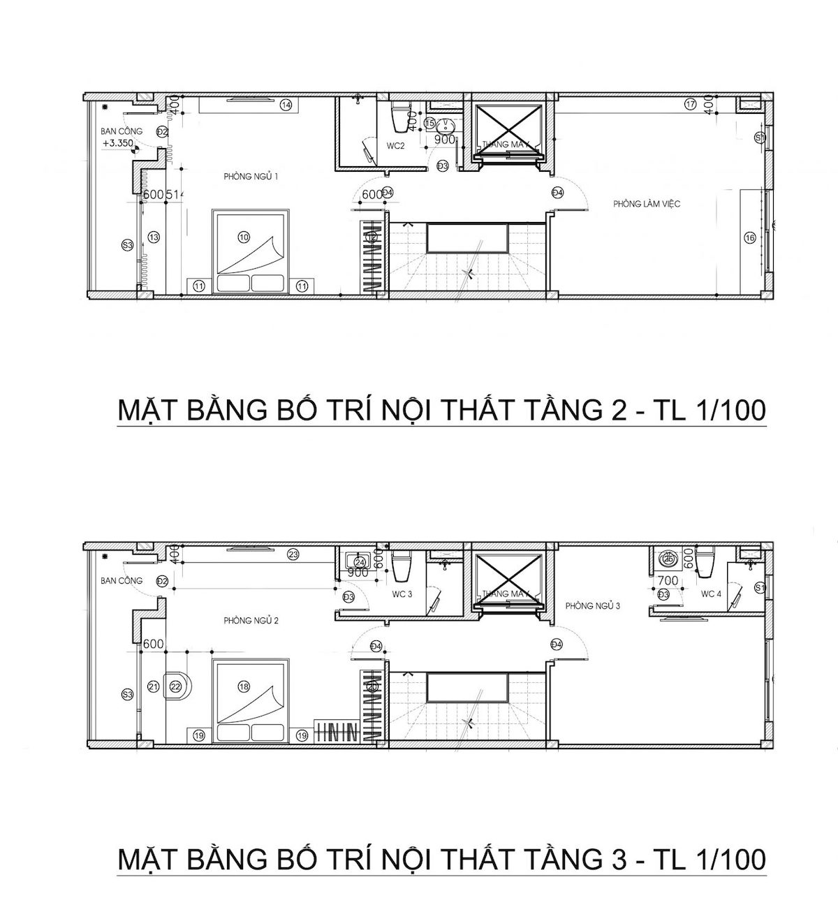 Thiết Kế Nhà Phố tầng 2 Tại Khu Đô Thị Vạn Phúc