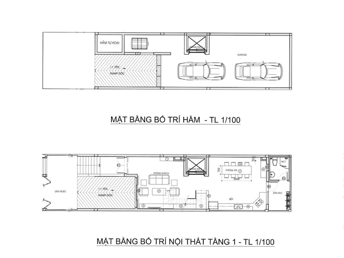 Thiết Kế Nhà Phố tầng hầm Tại Khu Đô Thị Vạn Phúc