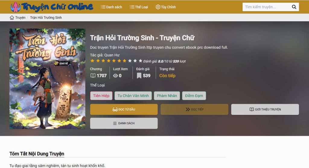 Khám Phá Truyện Trận Hỏi Trường Sinh Quan Hư – Hành Trình Đổi Đời Đầy Cảm Xúc
